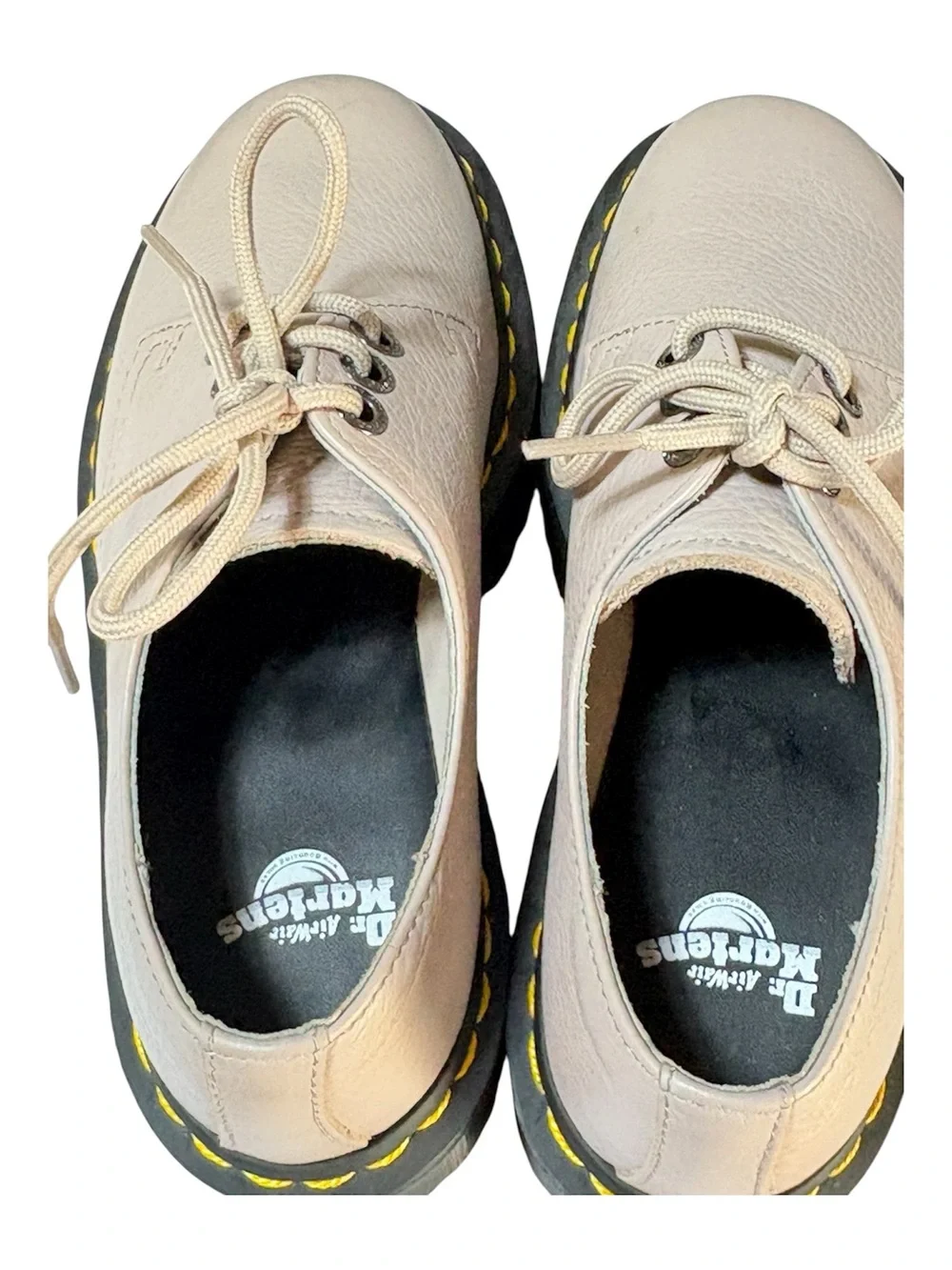 Dr Martens 1461 II Quad Platform Pisa Leather Oxford Shoes Taupe US6 / EU37 NWOB